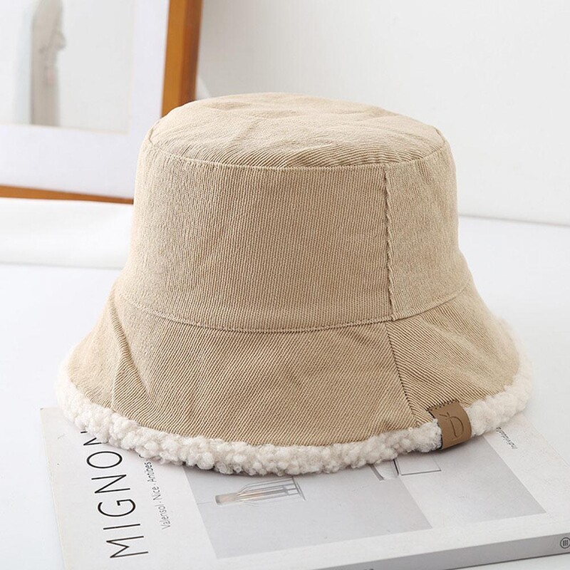 Moderna zimska kapa od janjeće vune, mekana, zadebljana panama šešir, topla ribarska kapa za hladno vrijeme
