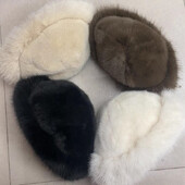 2024 Pălării pufoase cu găleată din blană artificială, femei, blană de iepure, căldură groasă, din pluș, pălărie de iarnă, moda doamnă, șapcă de pescar cu blană de lux Panama Y2k
