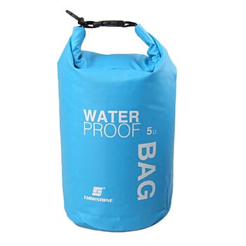 5L Αδιάβροχη Dry Bag Pack Σάκκος Κολύμβησης Rafting Καγιάκ River Trekking Πλωτό Ιστιοπλοΐα Κανό Βαρκάδα Πλωτή τσάντα