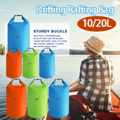 Geantă uscată impermeabilă, în aer liber, 10/20L, pentru camping, drifting, drumeții, înot, rafting, caiac, râu, trekking, saci de depozitare pentru mare