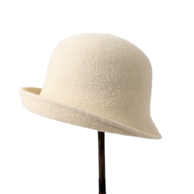 2024 Toamnă Iarnă Lână Cașmir Pălării pentru Femei Fată Culoare Solidă Moale Cald Elegantă Pălărie de găleată Fedoras Pălării de petrecere pentru cadou mamei