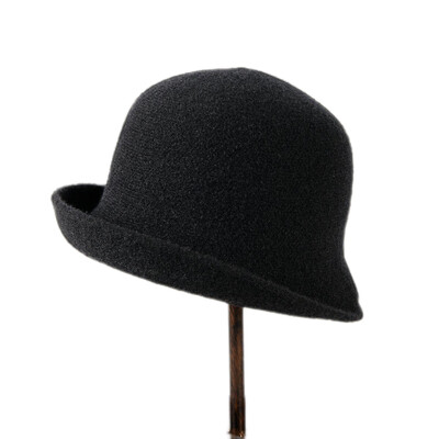 2024 Toamnă Iarnă Lână Cașmir Pălării pentru Femei Fată Culoare Solidă Moale Cald Elegantă Pălărie de găleată Fedoras Pălării de petrecere pentru cadou mamei
