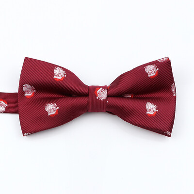 Muška božićna leptir mašna Visokokvalitetni jacquard tkani crveno plavi komplet leptir mašna roditelj-dijete Festivalska tema Djed Božićnjak Dodatak za kravatu