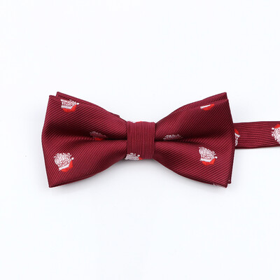 Muška božićna leptir mašna Visokokvalitetni jacquard tkani crveno plavi komplet leptir mašna roditelj-dijete Festivalska tema Djed Božićnjak Dodatak za kravatu