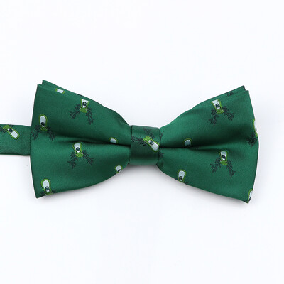 Muška božićna leptir mašna Visokokvalitetni jacquard tkani crveno plavi komplet leptir mašna roditelj-dijete Festivalska tema Djed Božićnjak Dodatak za kravatu