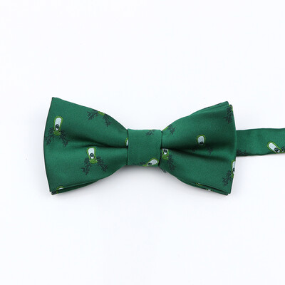 Muška božićna leptir mašna Visokokvalitetni jacquard tkani crveno plavi komplet leptir mašna roditelj-dijete Festivalska tema Djed Božićnjak Dodatak za kravatu