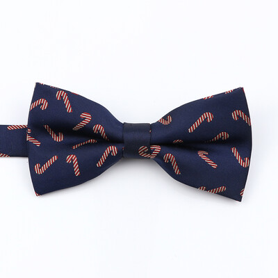 Muška božićna leptir mašna Visokokvalitetni jacquard tkani crveno plavi komplet leptir mašna roditelj-dijete Festivalska tema Djed Božićnjak Dodatak za kravatu