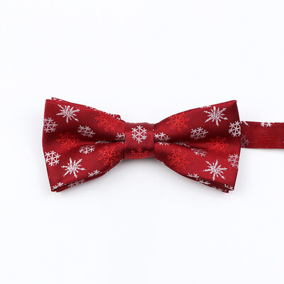 Muška božićna leptir mašna Visokokvalitetni jacquard tkani crveno plavi komplet leptir mašna roditelj-dijete Festivalska tema Djed Božićnjak Dodatak za kravatu