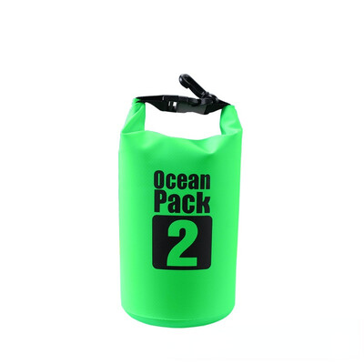 Geantă PVC Geantă impermeabilă 2L Geantă de înot în aer liber Scufundări Compresie Depozitare Geantă uscată pentru bărbați Femei Rucsac caiac Genți de plajă