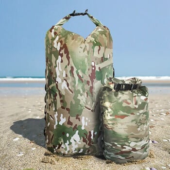 3L 5L 10L 20L 35L Outdoor Waterproof Dry Bag Camouflage Ultralight Water Separation Dry Gear Storage Sack for Swimming Kayaking