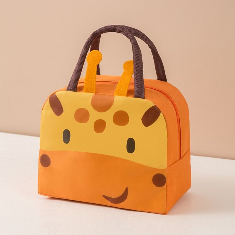 Geantă de prânz stereoscopică din pânză Oxford, geantă termică, geantă portabilă pentru alimente, geantă frigorifică mică, accesorii pentru cutie de prânz, termică