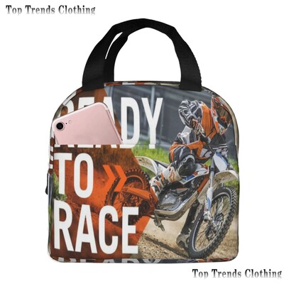 Geantă de prânz pentru motocicletă, gata de curse, bărbați, femei, cutie de prânz cu izolare termică, pentru copii, școlari