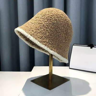 Pălărie de găleată pentru femei, iarnă tricotată, ocazional, păstrează căldura, pălărie de pescuit, pentru femei, groasă, caldă, design de modă, șapcă de iarnă coreeană Gorro Nou