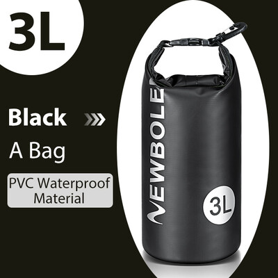 NEWBOLER 3L αδιάβροχη τσάντα ξηρής τσάντας για Camping Drift Trekking Τσάντα κολύμβησης Rafting Καγιάκ Trekking Ψάρεμα σε εξωτερικούς χώρους
