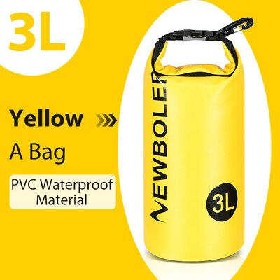 NEWBOLER 3L αδιάβροχη τσάντα ξηρής τσάντας για Camping Drift Trekking Τσάντα κολύμβησης Rafting Καγιάκ Trekking Ψάρεμα σε εξωτερικούς χώρους
