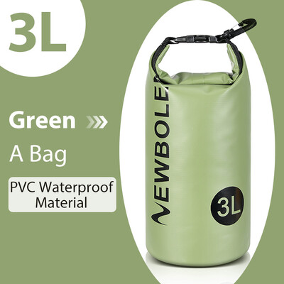 NEWBOLER 3L αδιάβροχη τσάντα ξηρής τσάντας για Camping Drift Trekking Τσάντα κολύμβησης Rafting Καγιάκ Trekking Ψάρεμα σε εξωτερικούς χώρους