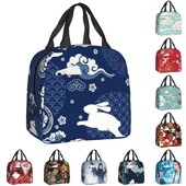 Genți de prânz izolate The Tamed WangXian Bunny pentru femei Mo Dao Zu Shi Cooler reciclabil cutie termică Bento pentru călătorie în aer liber