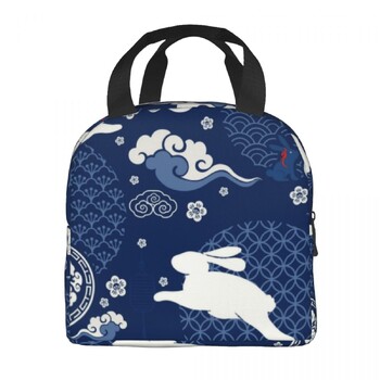 The Untamed WangXian Bunny Изолирани чанти за обяд за жени Mo Dao Zu Shi Resuable Cooler Thermal Bento Box Outdoor Camping Travel