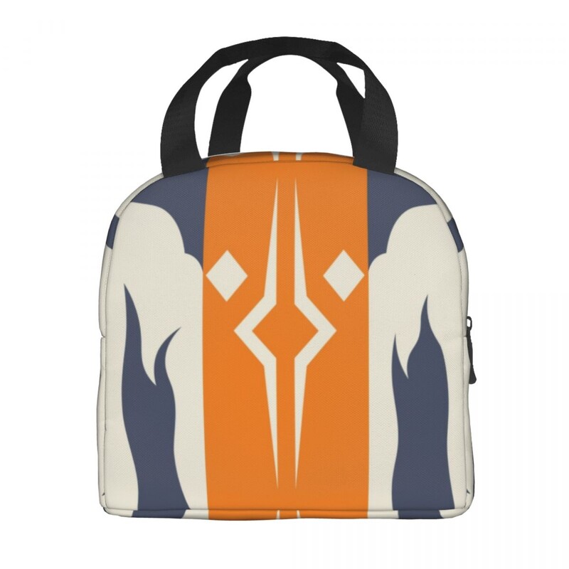 Fulcrum Ahsoka Tano Geantă de prânz termoizolantă pentru femei, cutie de prânz termoizolată, cutie de prânz, pe plajă, camping, picnic, cu mâncare