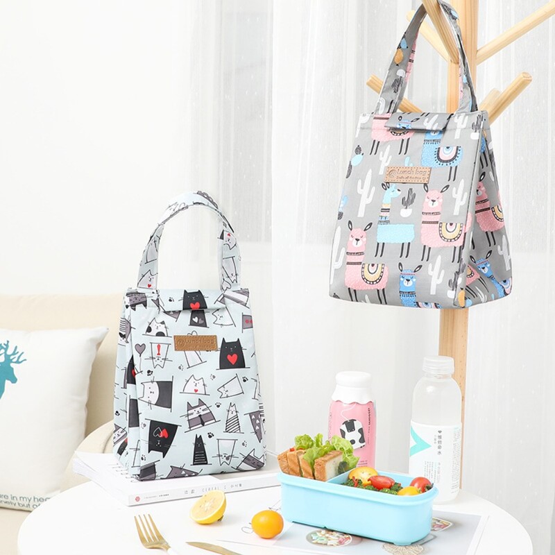 Geantă de prânz izolată din pânză Oxford Picnic, camping, alimente, băuturi, geantă de răcire, pachet de gheață, geantă de călătorie, cutie de prânz, adulți, copii