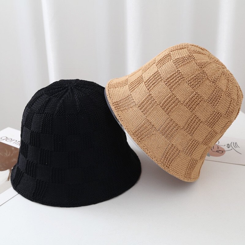 Șapcă de pescar împletită, vară, toamnă, pălărie decorativă de găleată pentru femei, protecție UV, șapci de soare Panama, pălării de plajă de vacanță