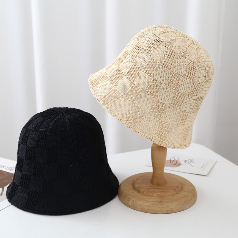 Șapcă de pescar împletită, vară, toamnă, pălărie decorativă de găleată pentru femei, protecție UV, șapci de soare Panama, pălării de plajă de vacanță