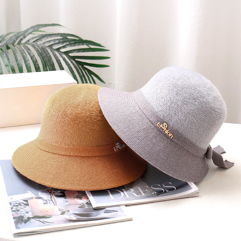 Toamnă Iarnă Fedoras Pălărie pentru femei Elegant Vintage Bowknot Lână Pălărie Dom Pâslă Nunta Biserică Jazz Șapcă Femeie Bow Bowler