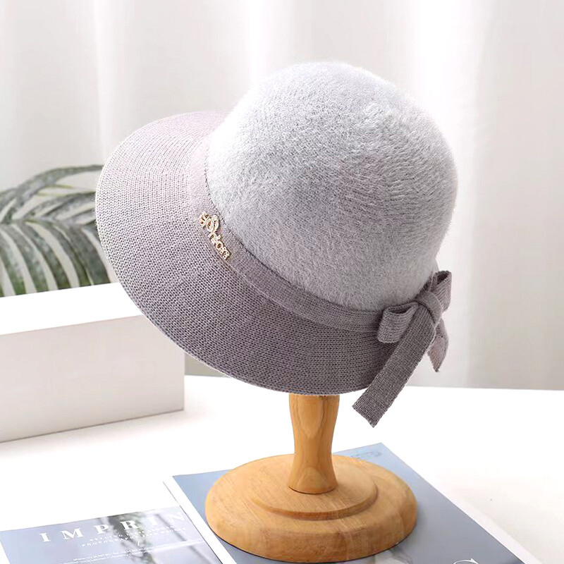 Toamnă Iarnă Fedoras Pălărie pentru femei Elegant Vintage Bowknot Lână Pălărie Dom Pâslă Nunta Biserică Jazz Șapcă Femeie Bow Bowler