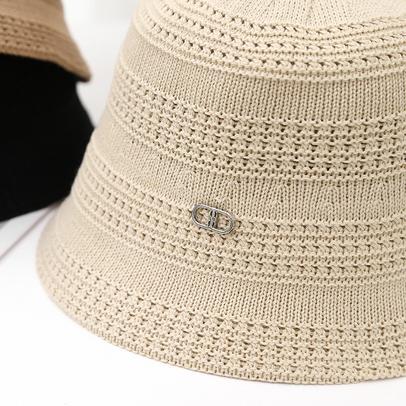 Pălării de găleată din bumbac respirabil, tricotat, pentru femei, primăvară, vară, vintage, tricotate, pălărie de pescar, noi șepci Panama pentru doamne