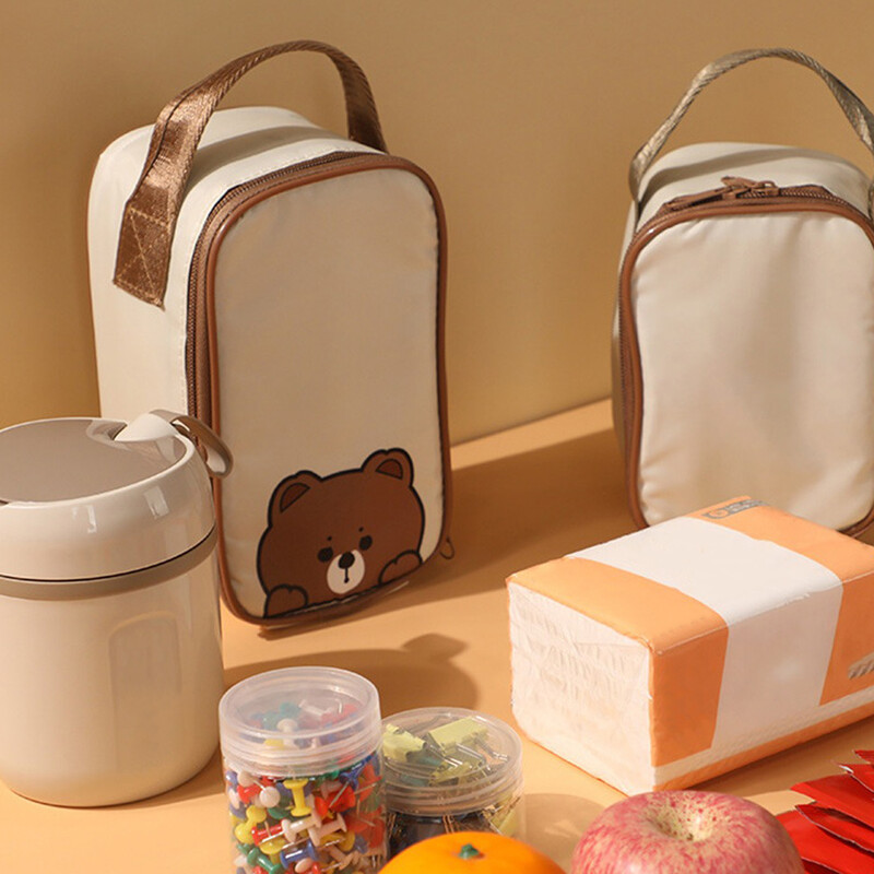 Izolație pe termen lung YANZAI: Gențile de prânz reutilizabile sunt constituite din pânză Oxford și folie de aluminiu, care este cunoscută pentru