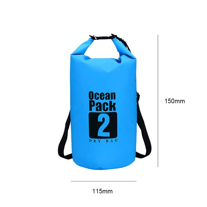 2 l vandeniui atsparus dreifuojantis krepšys lauke, telefono dėklas, plaukimas upe, baidarės sauso krepšio rinkinys, skirtas žygiams plaukiojančiame kempinge