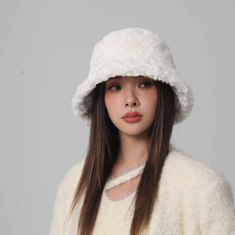 Pălărie cu găleată din blană de leopard, 2024 NOU, modă amuzantă, toamnă iarnă, pălărie de pescar de pluș, moale, caldă, groase, pălărie de găleată