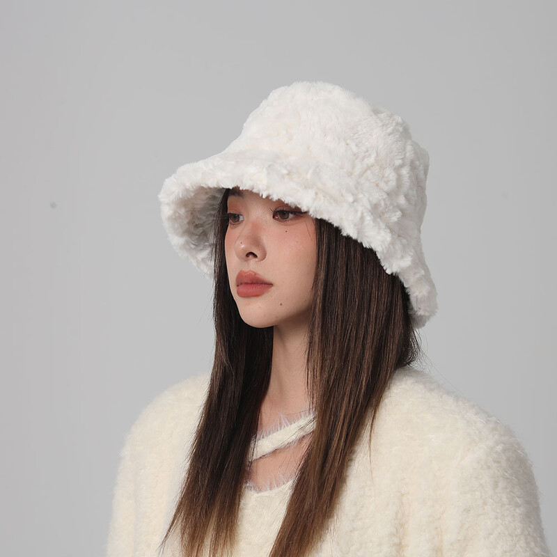 Pălărie cu găleată din blană de leopard, 2024 NOU, modă amuzantă, toamnă iarnă, pălărie de pescar de pluș, moale, caldă, groase, pălărie de găleată