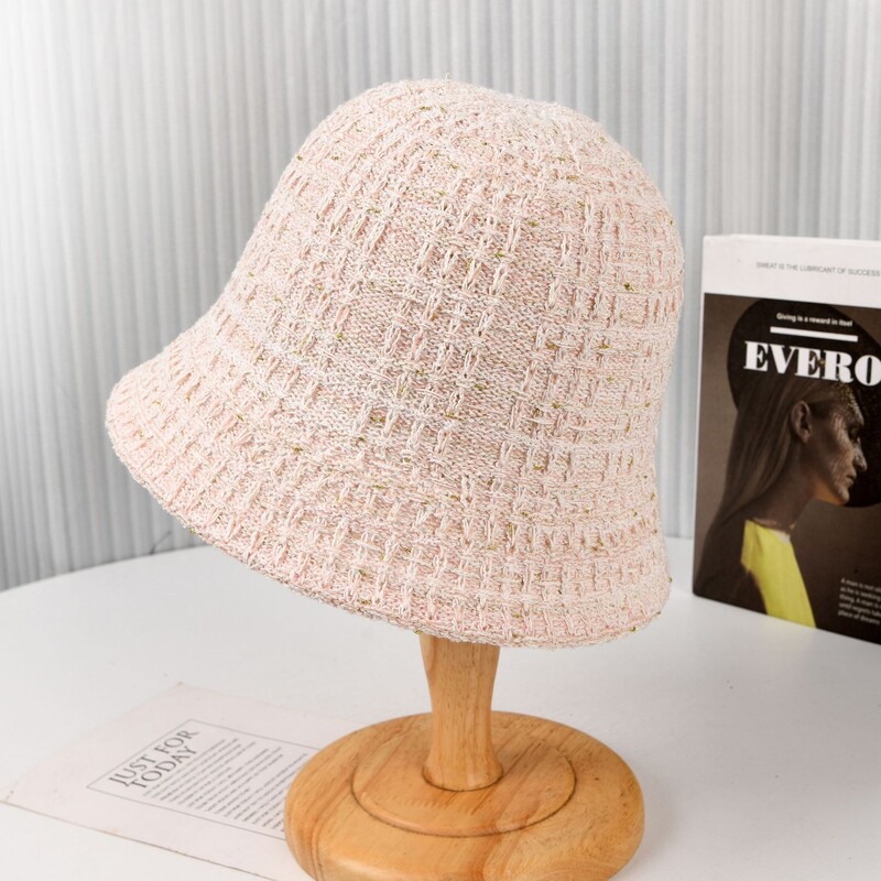 Nouă primăvară, vară, cu dungi, bol tricotat, pălării de pescar de lux pentru femei, lenjerie de soare pliabilă, pălărie mare cu găleată, șapci Panama, cadou