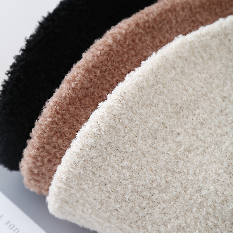 MAXSITI U zimske vunene tople kape od flisa za žene Vintage pletene ribarske kape zadebljane Pletene kape za umivaonik šešir