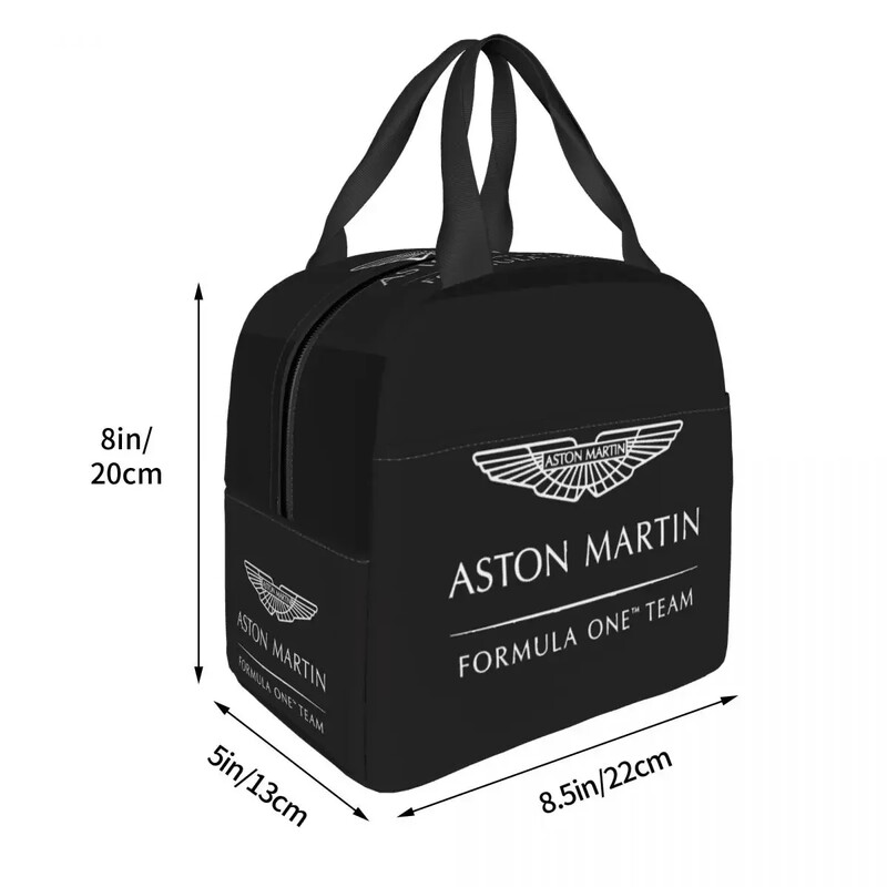 Genți de prânz Aston Martin F1 Cutie bento izolată Geanta portabilă de prânz Genți de picnic reutilizabile Geantă termică pentru femeie, fată, lucru