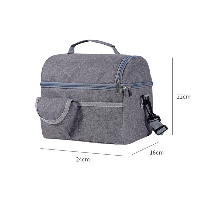 Lielas ietilpības termiskās pusdienu kastes somas sievietēm, bērniem, pārnēsājamas izolētas pārtikas uzglabāšanas rokassomas, piknika maisiņi, dzesētāja iepakojums mammas soma