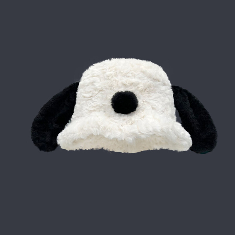 Fete Toamnă Iarnă Cățeluș Oală de pluș Pălărie de găleată Desene Animat Animal de companie ureche lungă Căldură drăguță Pălărie de pescar pufoasă