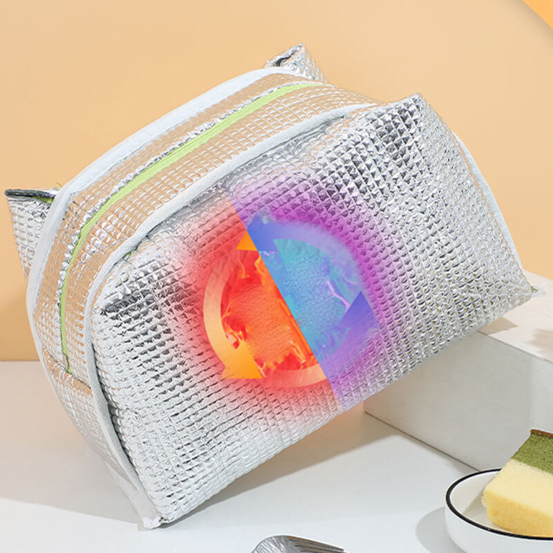 Genți drăguțe pentru prânz pentru copii, cu imprimeu, geantă cu animale din desene animate, husă de depozitare pentru școală, pentru copii, cu izolație termică.