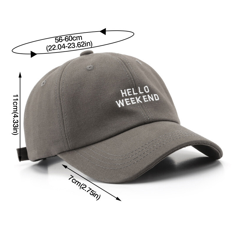 RICYGVM Șapcă de baseball cu litere de modă pentru bărbați, femei, pălărie brodata cu vârf, din bumbac, cu limbă de rață, șepci de soare în aer liber