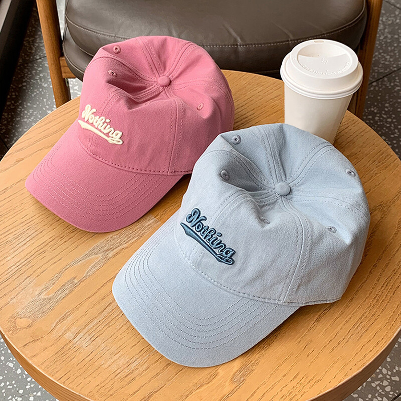 Pălărie de baseball cu broderie de litere RICYGVM pentru femei bărbați șapcă cu limbă de rață la modă Parasolar în aer liber Căciuli cu vârf Vizieri de culoare solidă