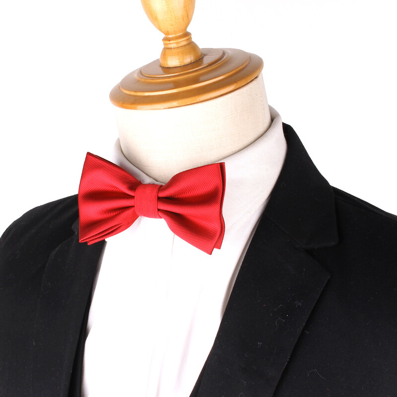 Jednobojna leptir leptir-mašna Modna leptir-mašna za muškarce Žene Leptir-mašna za odrasle Crno-crvene leptir-mašne Kravate Jednobojne leptir-mašne za mladoženje Dobri darovi