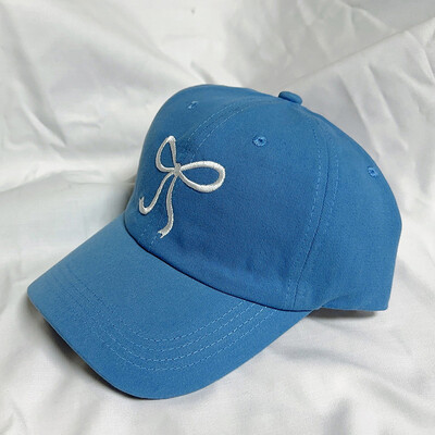 Pălărie de baseball pentru femei, cu broderie cu fundă RICYGVM, șapcă cu cic de rață pentru fată dulce, șapcă cu limbă de rață, protecție solară în aer liber