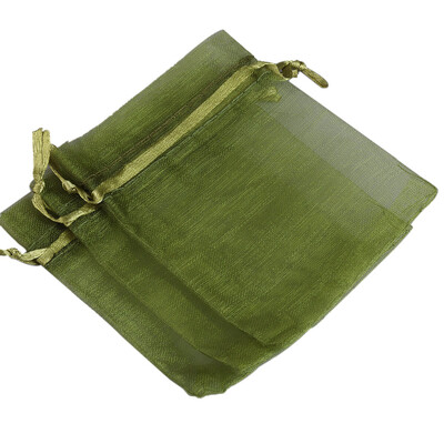 50 kom/lot 5x7 cm Candy mala organza vrećica s uzicom za prstenje i nakit