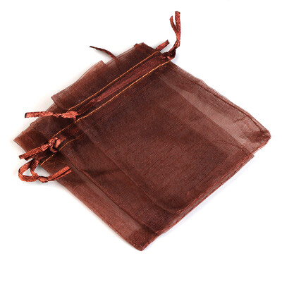 50 kom/lot 5x7 cm Candy mala organza vrećica s uzicom za prstenje i nakit