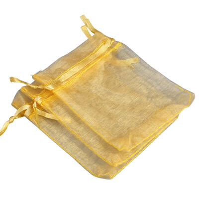 50 kom/lot 5x7 cm Candy mala organza vrećica s uzicom za prstenje i nakit