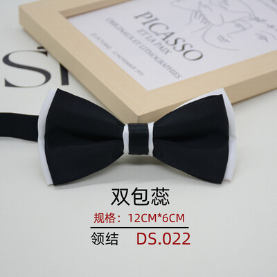 Папийонка с размери за възрастни за мъже, официален бизнес джентълмен, полиестер, плътен бантик, студент, младоженец, кум, вратовръзка, папийонка с пеперуда