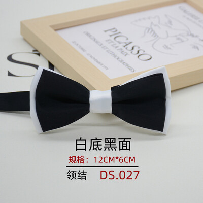 Папийонка с размери за възрастни за мъже, официален бизнес джентълмен, полиестер, плътен бантик, студент, младоженец, кум, вратовръзка, папийонка с пеперуда