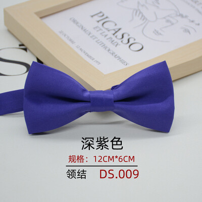 Папийонка с размери за възрастни за мъже, официален бизнес джентълмен, полиестер, плътен бантик, студент, младоженец, кум, вратовръзка, папийонка с пеперуда