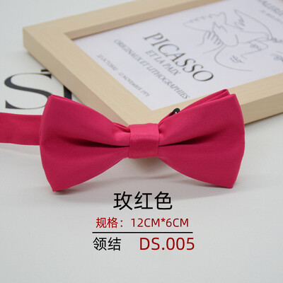 Папийонка с размери за възрастни за мъже, официален бизнес джентълмен, полиестер, плътен бантик, студент, младоженец, кум, вратовръзка, папийонка с пеперуда